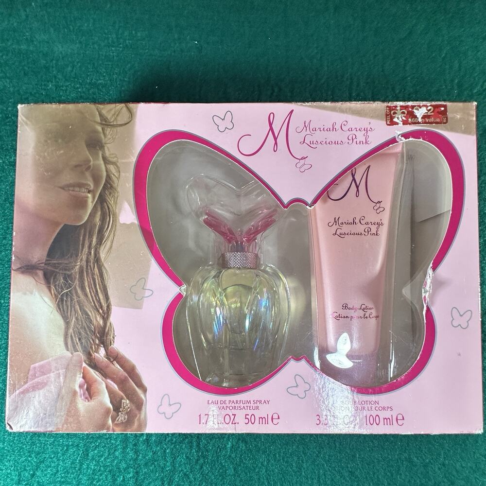 Mariah Carey Luscious 2 pc Gift Set 1.7 oz EDP Spray & 3.3 oz Body Lotion